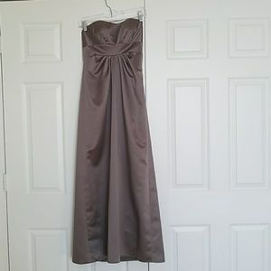 Gold metallic formal or bridesmaid's dress